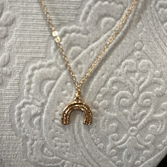 Charming Charlie Jewelry - Charming Charlie gold chain with gold rainbow pendant 16” necklace